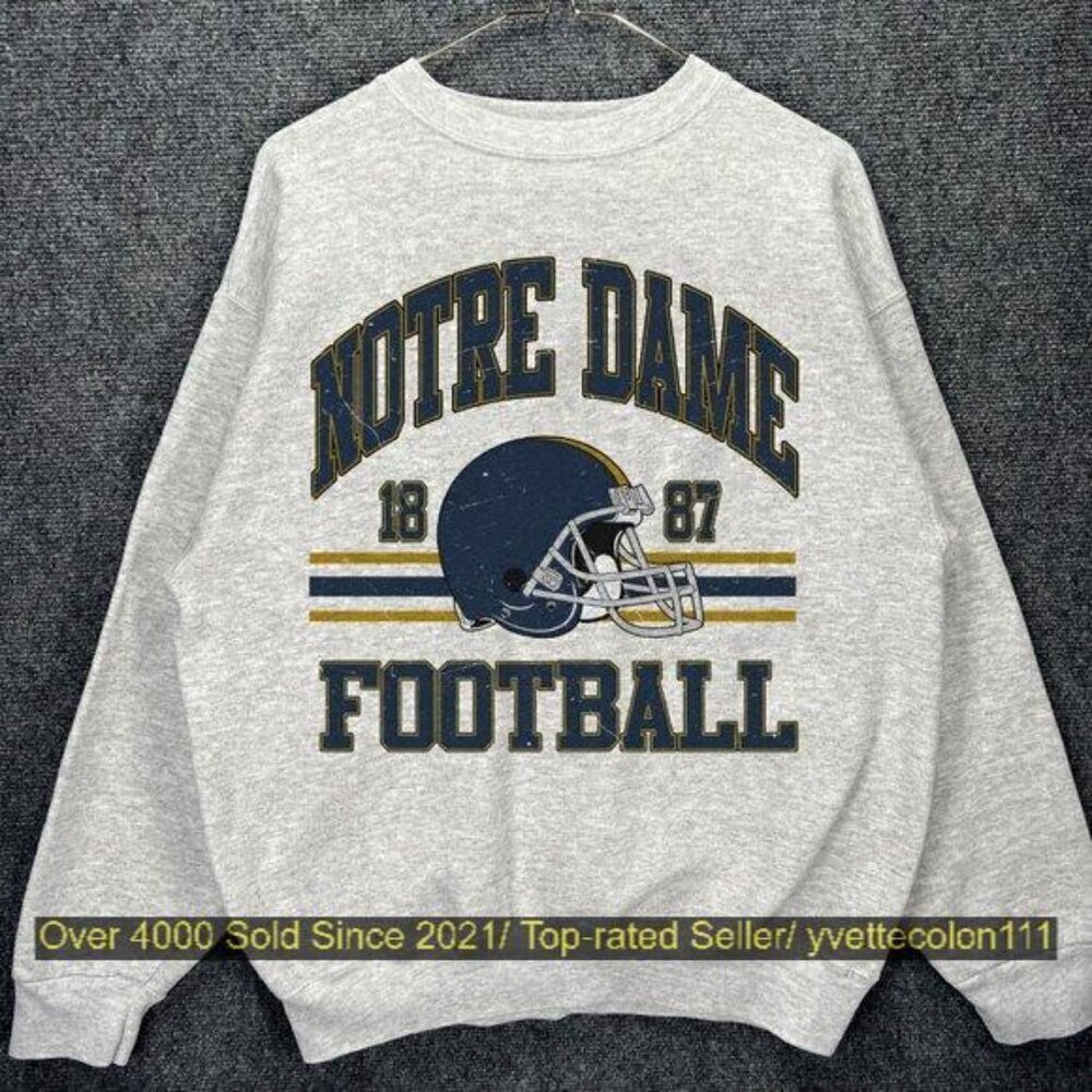Notre Dame Football 1887 College Retro Fan Sweatshirt